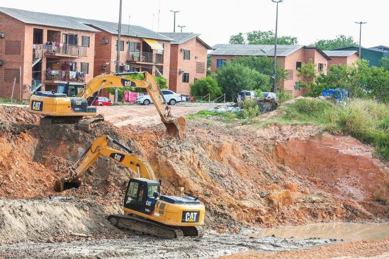 Governo do Estado conclui desvio no igarapé do 40 para requalificação urbanística da área
