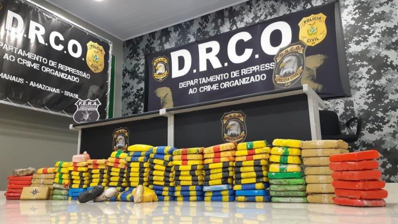 Polícia Civil apreende 130 quilos de cocaína pura produzida na Colômbia e avaliada em R$ 3 milhões
