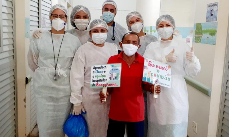 Indígena de 94 anos recebe alta após 04 dias internado com Covid-19 no hospital de Barreirinha 