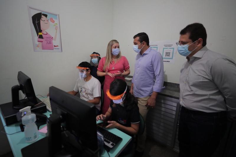 Em visita ao Caic Moura Tapajós, Wilson Lima ressalta importância das unidades para a atenção básica em saúde