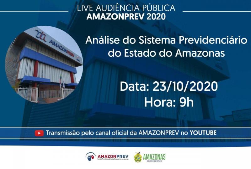 Saúde financeira da Amazonprev será apresentada durante audiência pública, nesta sexta (23/10)