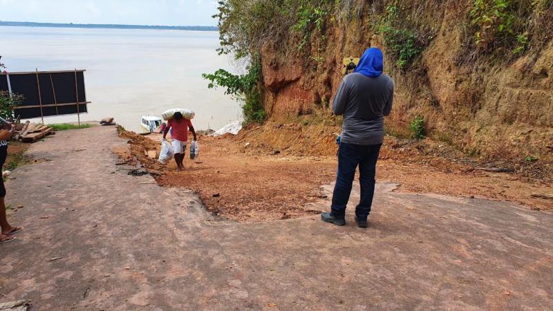 Governo do Estado alcança 59% de execução na construção do terminal flutuante de Itaubal, em Itacoatiara