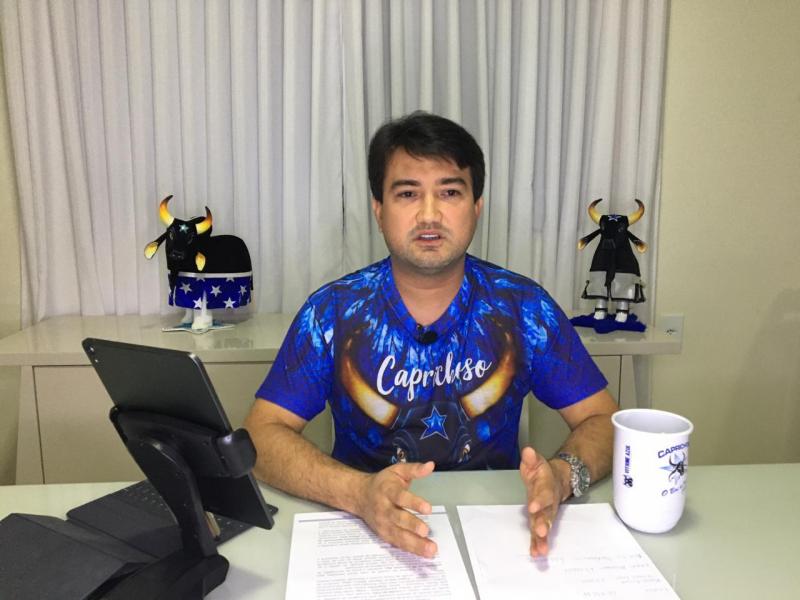 Jender Lobato, presidente do Boi Caprichoso, confirma saída de David Assayag 