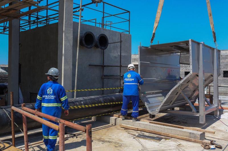 Governo inicia instalação de equipamentos da Estação de Tratamento de Esgoto