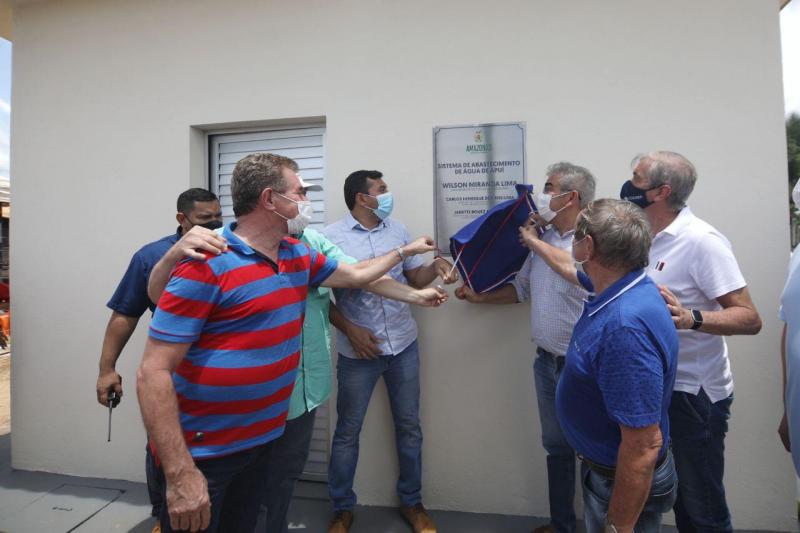 Wilson Lima inaugura, em Apuí, sistema de abastecimento de água potável e anuncia investimentos em infraestrutura
