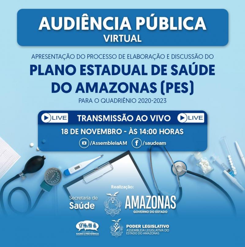 SES-AM realiza audiência pública para discutir o Plano Estadual de Saúde do Amazonas