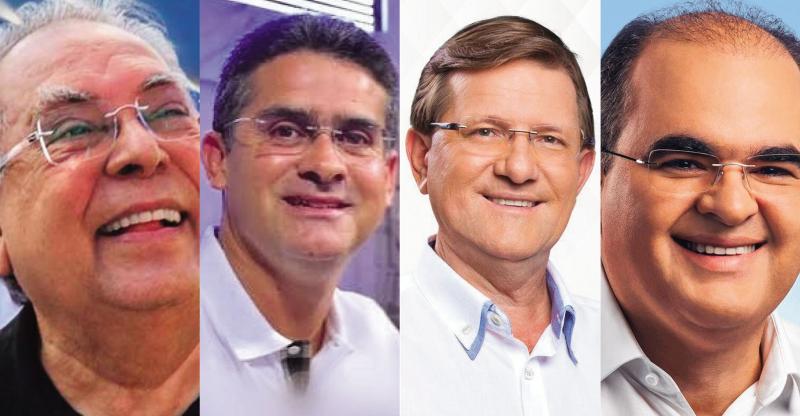 Amazonino lidera corrida à Prefeitura de Manaus com 30,2%; David Almeida tem 20,2%; Zé Ricardo 13,8% e Nicolau 13,6%