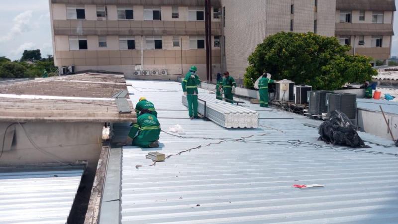 Reforma do HPS João Lúcio avança e alcança o percentual de 80% de execução