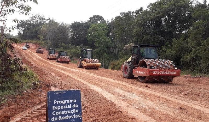 Governo do Amazonas avança com obras de construção da estrada Coari-Itapéua