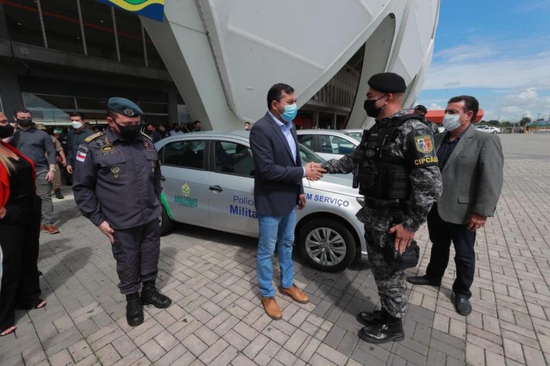 Governador Wilson Lima entrega veículos para renovação da frota das Polícias Civil e Militar