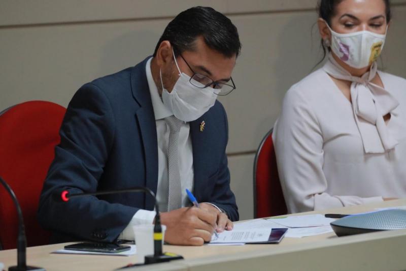 Wilson Lima assina termo de cooperação com organização internacional para fortalecimento do enfrentamento à Covid-19