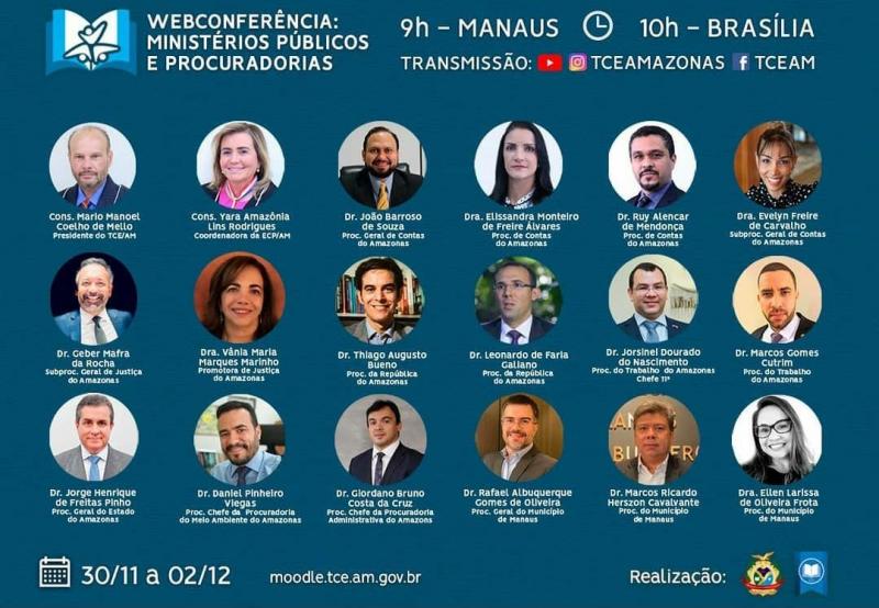 Escola de Contas do TCE-AM promove encontro nacional entre Ministérios Públicos e Procuradorias