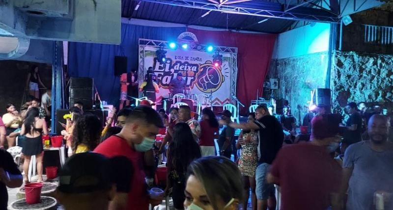 Fiscalização fecha três festas com aglomeração e descumprimento de decreto