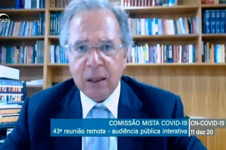 Ministro da Economia diz que vacinação em massa contra a Covid-19 deve custar R$ 20 bilhões