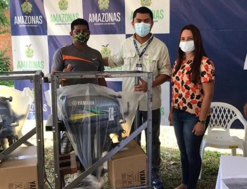 Idam entrega equipamentos para fomentar a pesca artesanal em Itapiranga