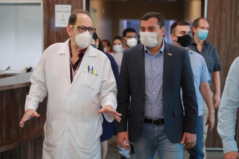 Wilson Lima reafirma fortalecimento da rede estadual de saúde com parceria com o Hospital Getúlio Vargas