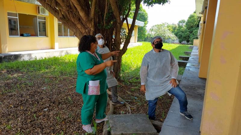 Técnicos verificam área para implantação do tomógrafo em Parintins 
