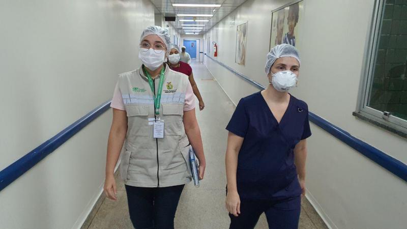 Hospital e Pronto-Socorro Platão Araújo passa por vistoria da Secretaria de Controle Externo e FVS-AM