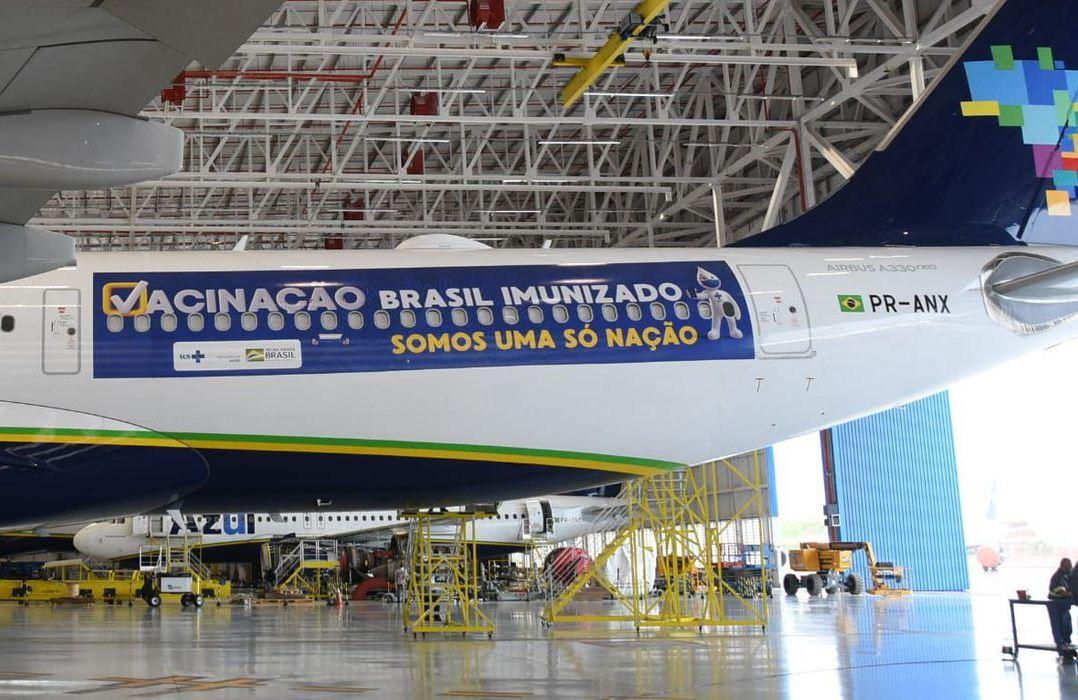 Avião que vai buscar vacinas na Índia decola hoje do Recife