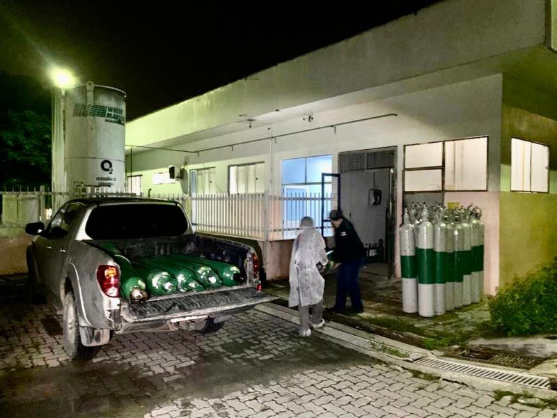 Seap disponibiliza viaturas para ajudar na distribuição de cilindros de oxigênio