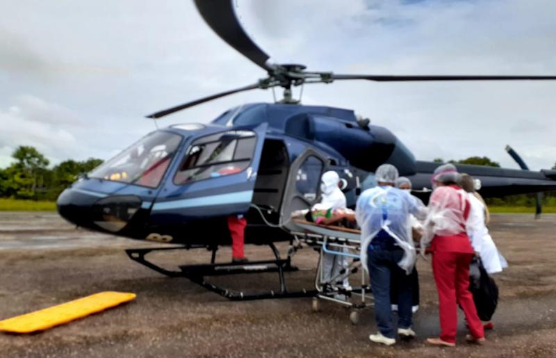 Paciente indígena transferido de helicóptero de Barreirinha para Parintins veio a óbito