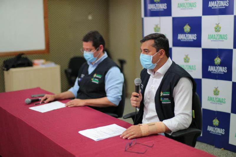 Wilson Lima anuncia que idosos acima de 75 anos e pessoal da saúde são prioridade na vacinação com a AstraZeneca