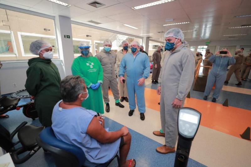 Enfermaria de campanha inaugurada vai atender pacientes do Delphina Aziz em fase final de tratamento da Covid-19