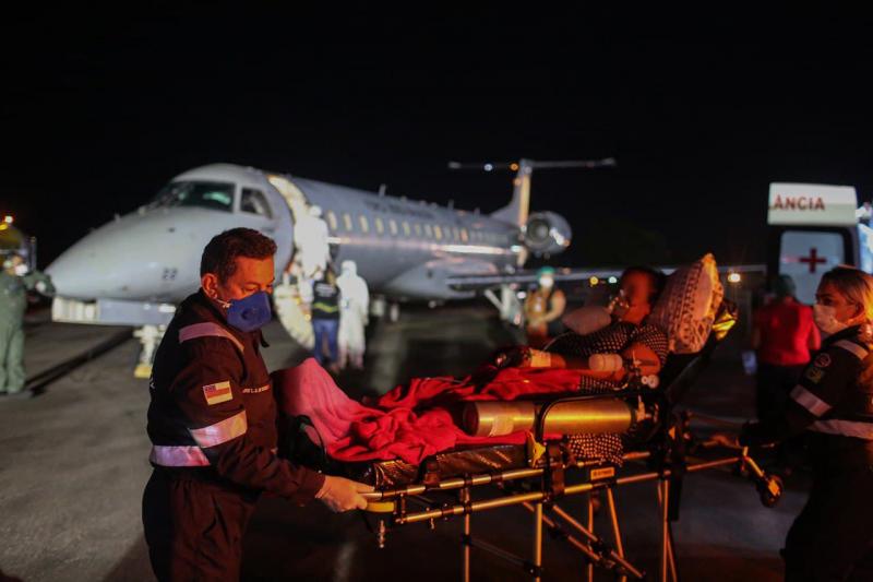 Dezessete pacientes de Covid-19 são transferidos de Manaus para Palmas (TO) neste domingo (31/01)