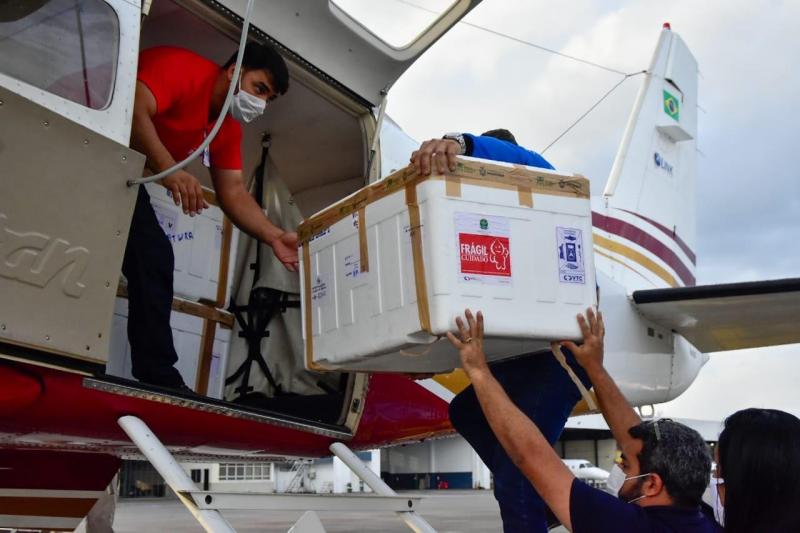 Amazonas já administrou 63.565 doses de vacina contra Covid-19 e distribuiu 453.009 doses para os municípios