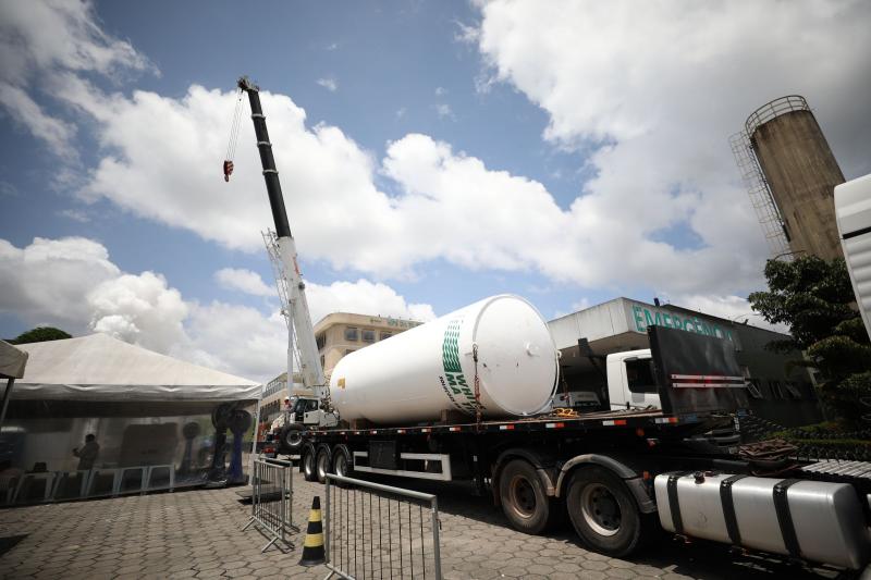 Chegada de novo carregamento de oxigênio no HPS Platão Araújo irá fornecer o dobro do insumo à unidade