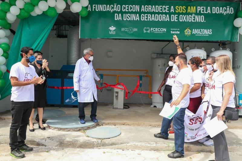 Governo inaugura miniusina geradora de oxigênio na FCecon para auxiliar na demanda pelo insumo na unidade