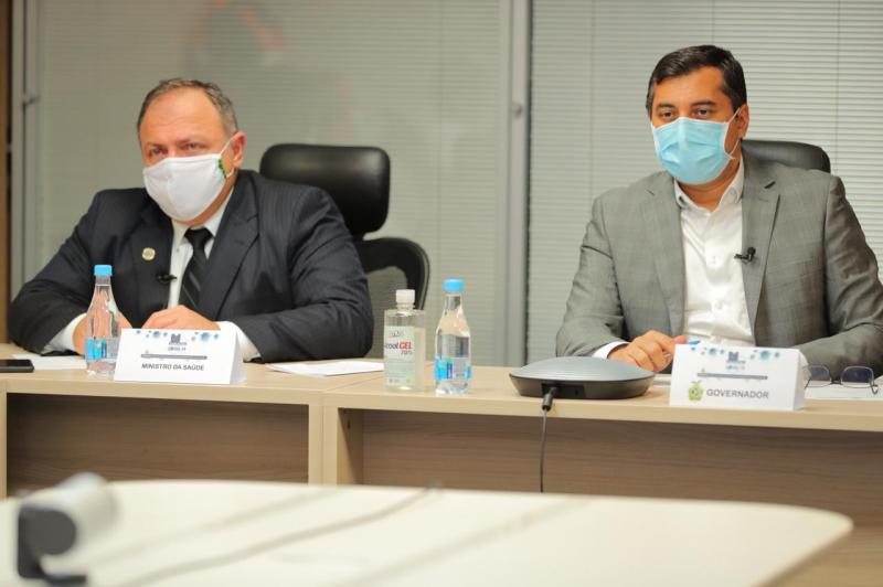 Wilson Lima e ministro Pazuello anunciam que Amazonas inicia Plano de Aceleração de Vacinação da Amazônia