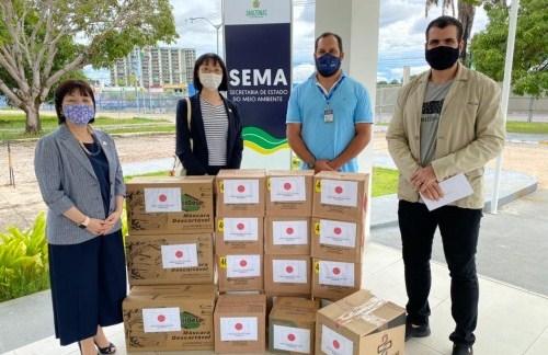 Consulado do Japão em Manaus doa mais de 3,8 mil EPIs para apoiar combate à Covid-19