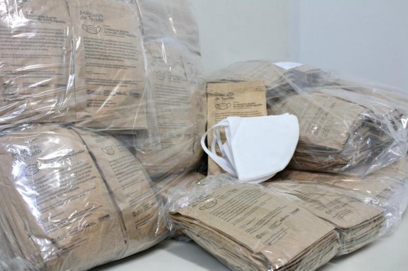 Sejusc recebe mil máscaras de pano para população em situação de rua que será atendida em abrigo emergencial