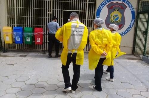 Sistema prisional do Amazonas recebe visita técnica da Fundação de Vigilância em Saúde