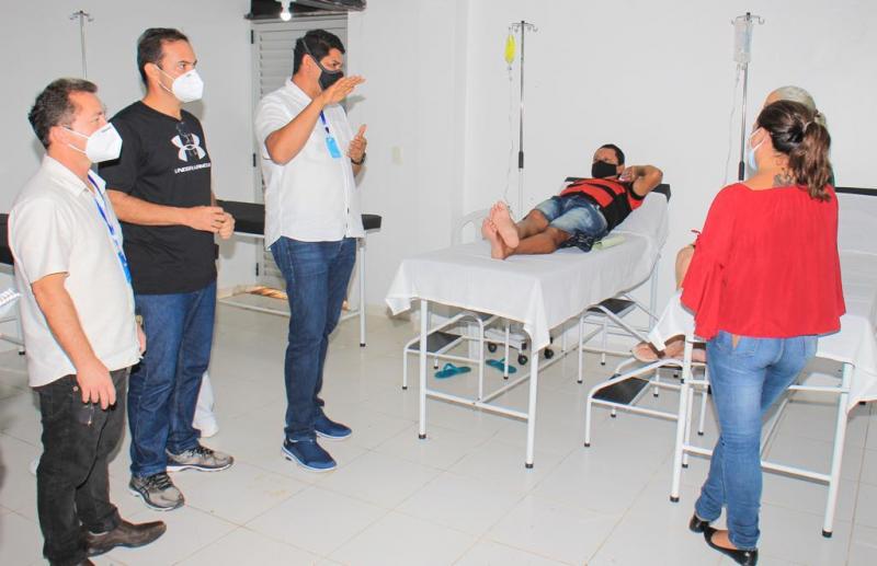 Para reforçar tratamento de síndromes respiratórias, Prefeitura inaugura sala de soroterapia