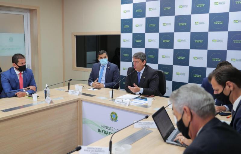 Obra de pavimentação da BR-319 inicia no segundo semestre, diz ministro da Infraestrutura em reunião com Wilson Lima