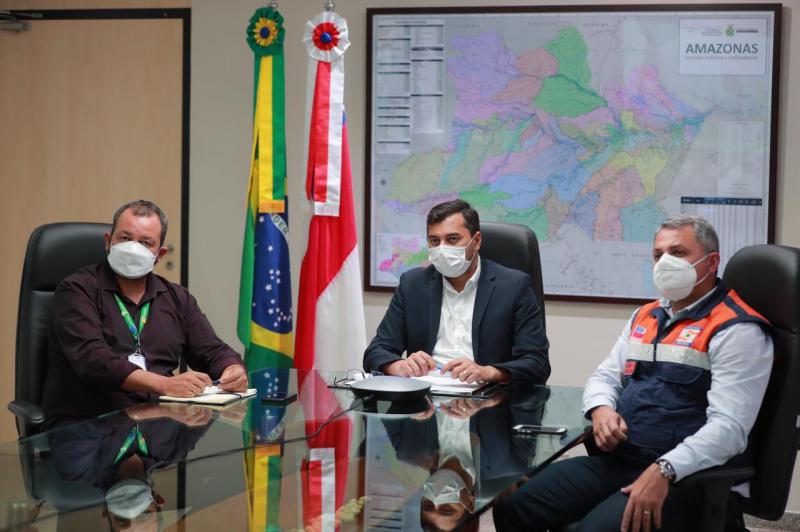 Wilson Lima apresenta ações de enfrentamento da Covid-19 para autoridades do estado peruano de Loreto