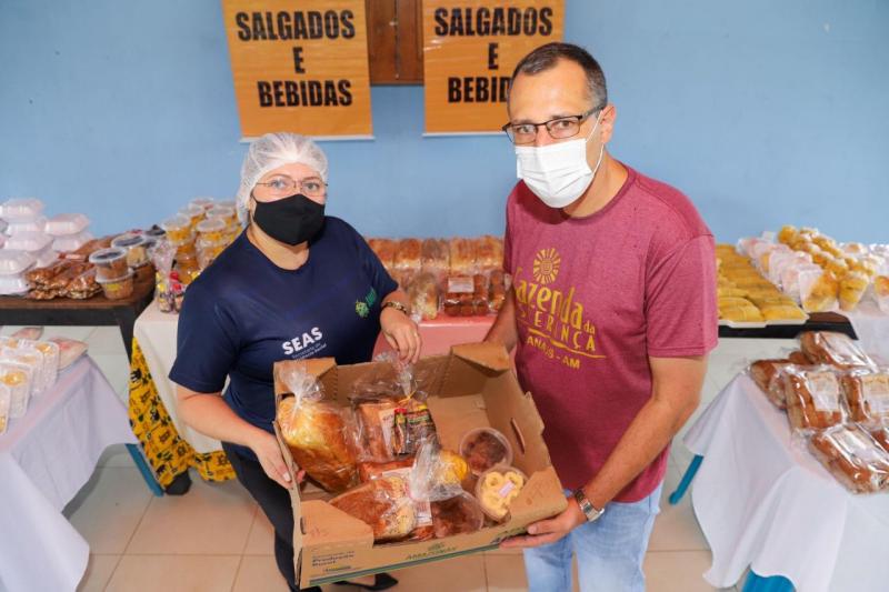 Governo do Amazonas doa alimentos prontos à Fazenda Esperança por meio da Seas