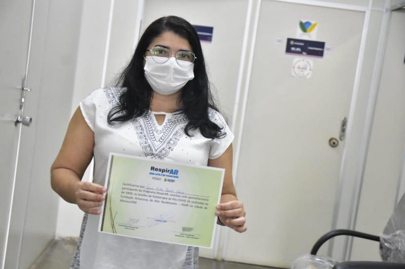 Primeiros oito pacientes atendidos pelo programa “RespirAR” têm alta da fisioterapia pós-Covid-19