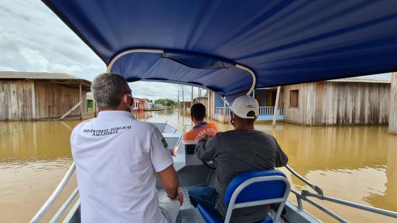 MPAM em ação: MP acompanha as ações de enfrentamento a enchente do Rio Juruá