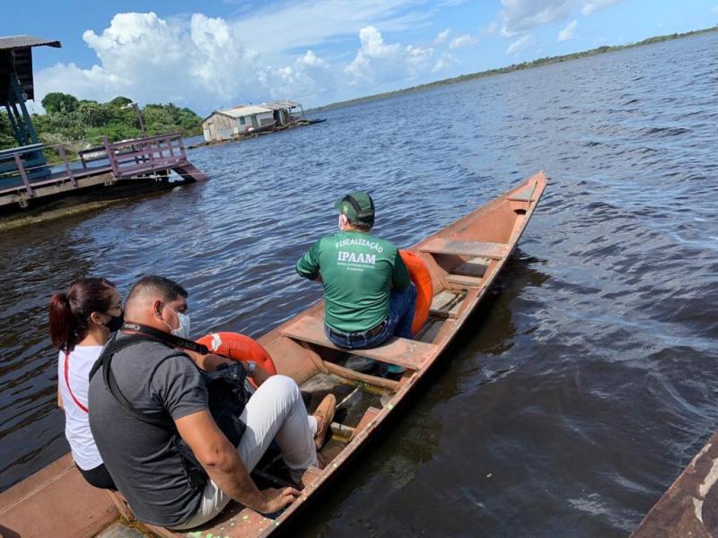 Em Manaus, Ipaam constata despejo irregular no Lago da Colônia e multa fábrica em R$ 330 mil