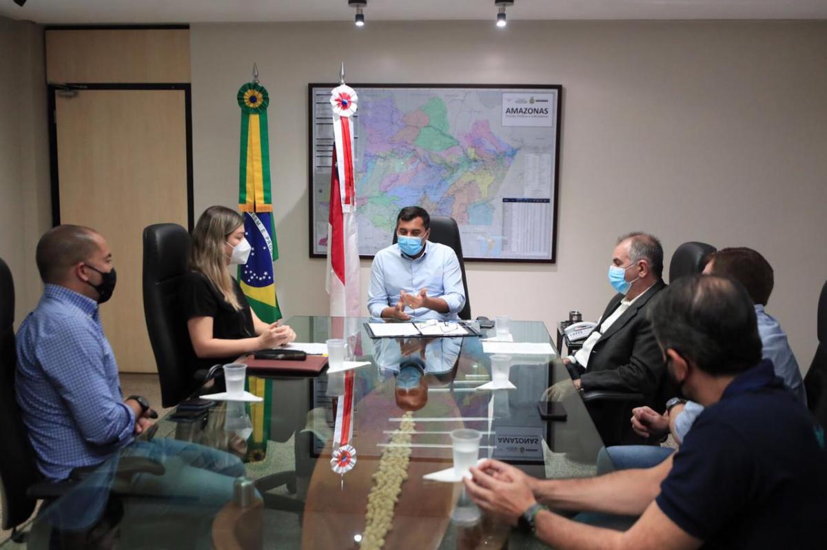 Wilson Lima se reúne com representantes de shopping centers de Manaus