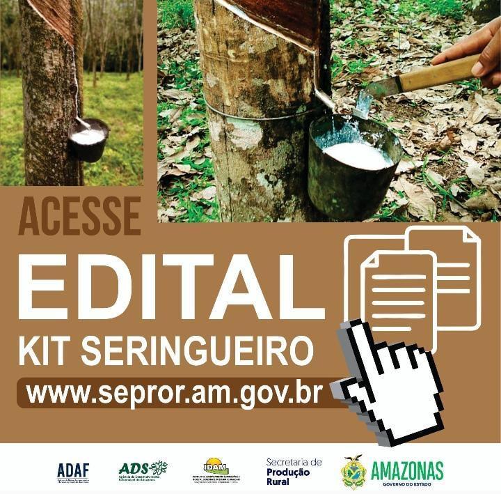 Governo do Amazonas lança edital de chamamento público e para aquisição de kits seringueiro