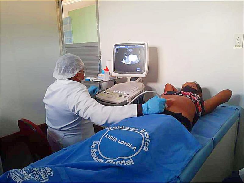 UBS Fluvial Lígia Loyola retoma exames de ultrassom na região do Mamuru