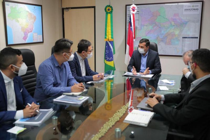 Em reunião com Wilson Lima, presidente da LG Electronics fala da ampliação da produção em Manaus