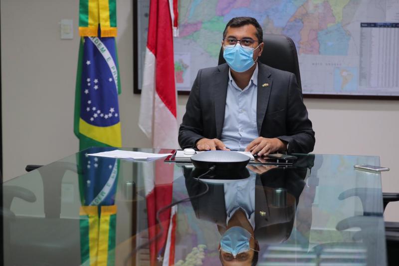 Wilson Lima reafirma compromisso com defesa do meio ambiente em reunião com enviado do Reino Unido para COP26