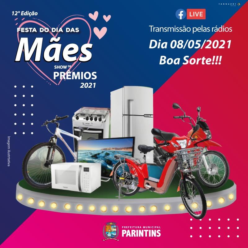 Em Parintins, prefeitura realiza neste sábado (08) o Show de Prêmios do Dia das Mães 2021