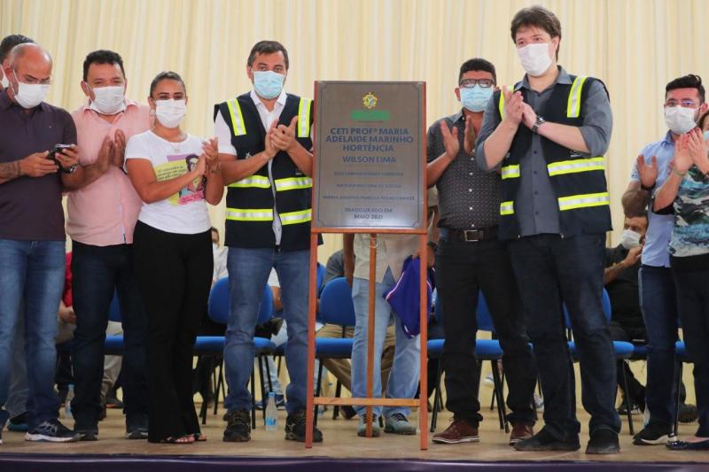 Governador Wilson Lima inaugura Ceti no município de Careiro Castanho