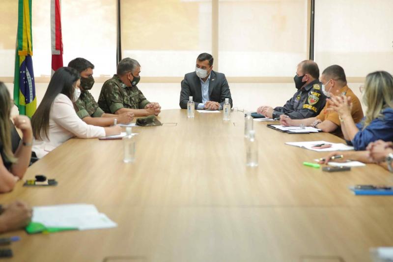 Wilson Lima alinha parceria com o Exército para organização do fluxo migratório de venezuelanos